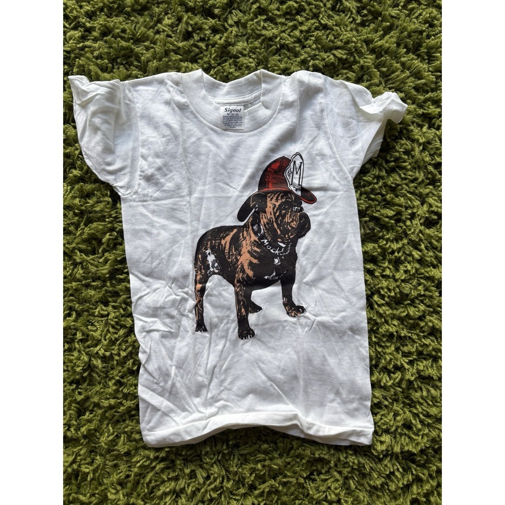 Vintage Kids Youth Mack Truck Dog T-shirt Size Med